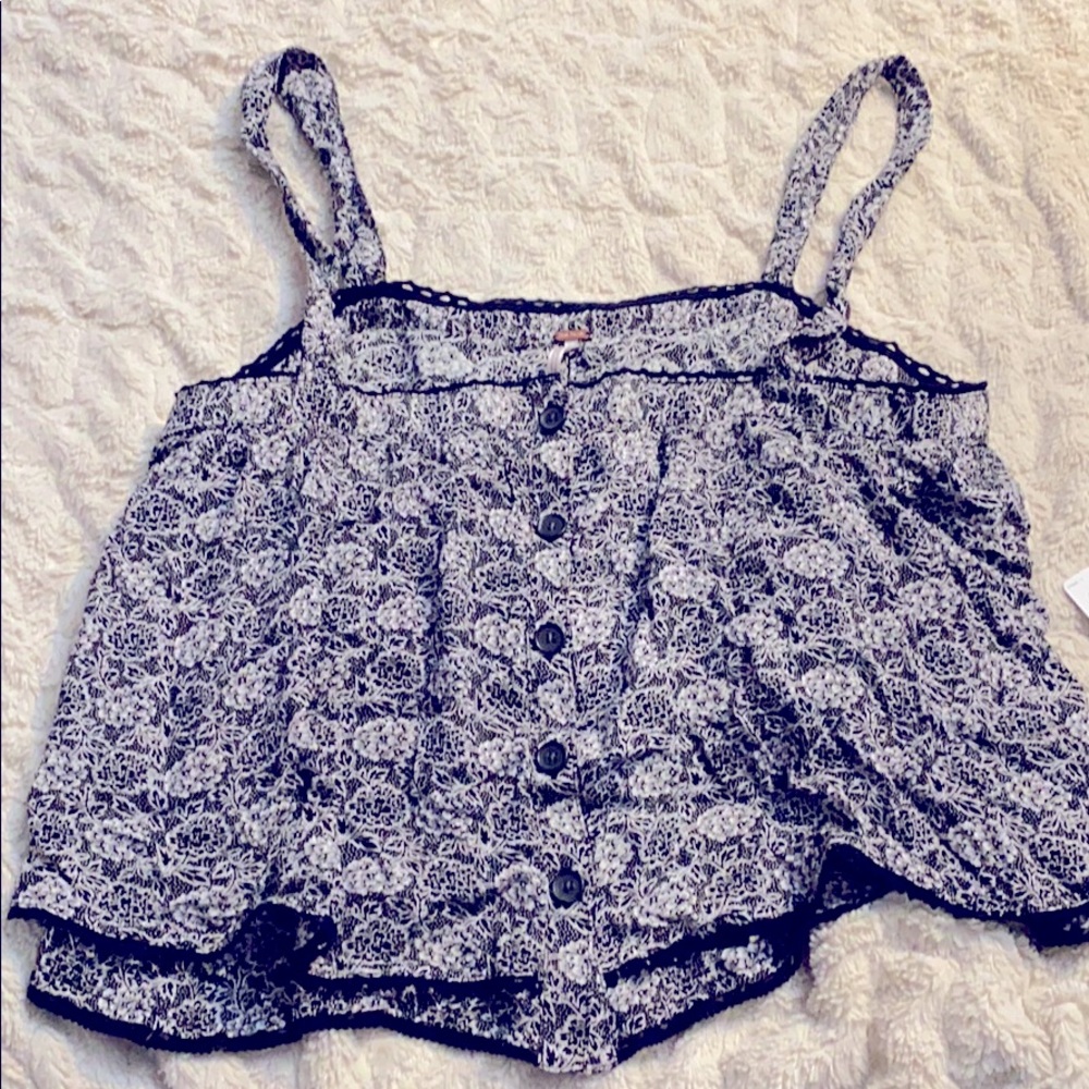 Free people float crop top